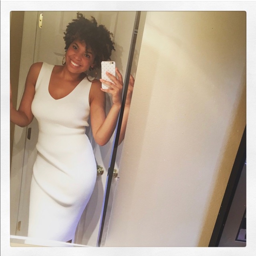 White bodycon